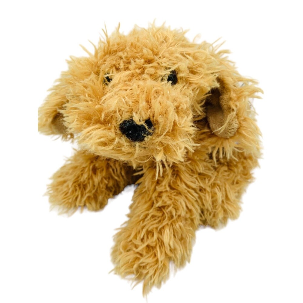 Aurora Flopsies Labradoodle Plush 12" Puppy Dog Brown Floppy Bean Fill Toy w/Tag